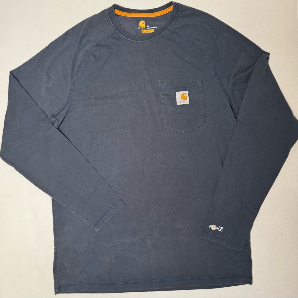 Carhartt Men's Navy Blue Long Sleeve Tee